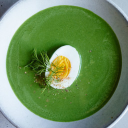 Creamy Spinach Soup with Dill