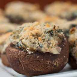 Creamy Spinach-Stuffed Mushrooms Recipe by Tasty