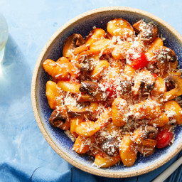 Creamy Tomato & Mushroom Gnocchi with Pecorino