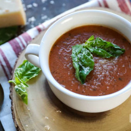 Creamy Tomato Garlic Soup • The Prairie Homestead