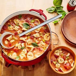 Creamy Tomato Soup with Tortellini