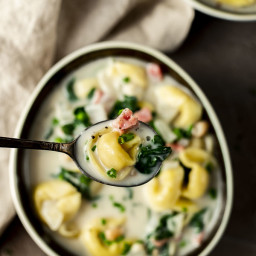 Creamy Tortellini Soup Recipe with Ham