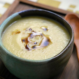 Creamy Turnip & Apple Soup with Balsamic Browned Butter