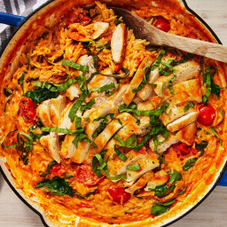 Creamy Tuscan Butter Chicken & Orzo