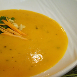 Creamy Vegan Carrot Soup with Coconut Recipe