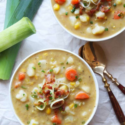 Creamy Vegetable Soup with Leek (dairy-free)