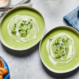 Creamy Watercress-Cucumber Soup