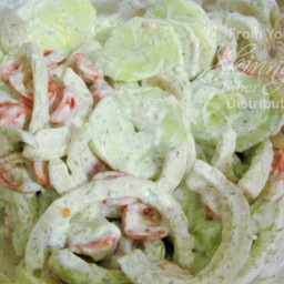 Creamy Yogurt-Dill Cucumber Salad Recipe
