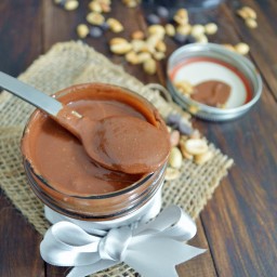 Crema o mantequilla de cacahuate con chocolate (peanut butter)