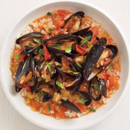 Creole Mussels with Rice