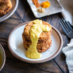 Creole-Style African Fish Patties with Pontchartrain Sauce