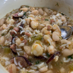 Creole White Beans with Shrimp