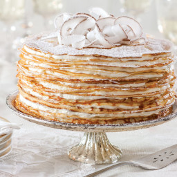 Crêpe Cake with Coconut Filling