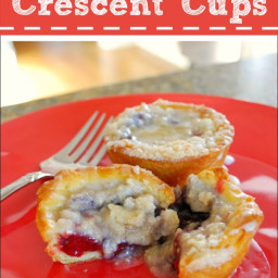 Crescent Roll Recipes - Fruit Filled Crescent Cups