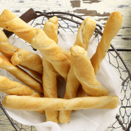 Crescent Roll Twists with Chive & Onion Cream Cheese