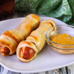 Crescent Wrapped Cheese Hot Dogs