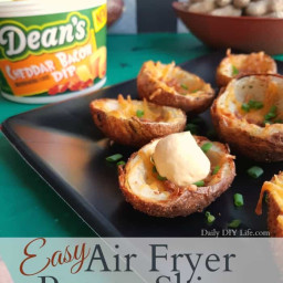 Crispy Air Fryer Potato Skins Just In Time For The Big Game!