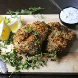 Crispy Baked Chicken Thighs with Mustard and Thyme