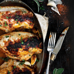 Crispy Chicken Breast with Sage and Prosciutto