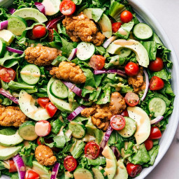 Crispy Chicken Salad {in 25 minutes!}