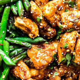 Crispy Chicken Stir Fry with Blistered Green Beans