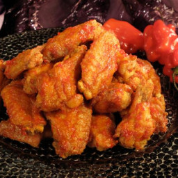 Crispy Chicken Wings with Tsaketa Hot Sauce