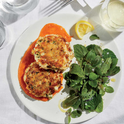 Crispy Crab Cakes with Tomato Butter