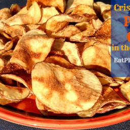 Crispy Low-Fat Potato Chips in the Microwave