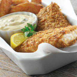 Crispy Oat Crusted Fish Fillets with Carnation Tartar Sauce