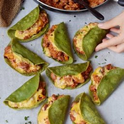 Crispy Oven Baked Spinach Tacos | Vegan, Gluten-Free