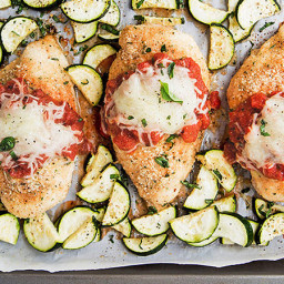 Crispy Oven Chicken and Zucchini Sheet-Pan Dinner