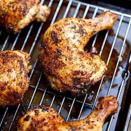 Crispy Oven Roasted Chicken Leg Quarters Recipe