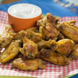 Crispy Oven Wings with Miso Dip