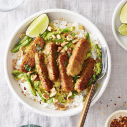 Crispy Sesame-Lime Tempeh with Coconut Curry