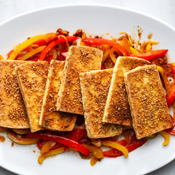 Crispy Sesame Tofu With Vegetables