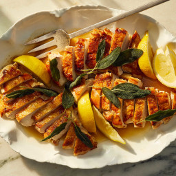 Crispy Smashed Chicken Breasts With Gin and Sage
