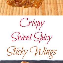 Crispy Sweet Sticky Spicy Wings