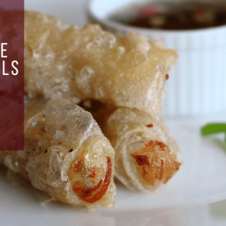 Crispy Vietnamese Spring Rolls are perfect with red wines.