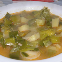 Croatian leek stew (“poriluk cušpajz”)