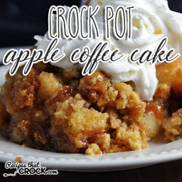 Crock Pot Apple Coffee Cake