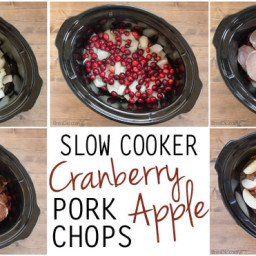 Crock Pot Boneless Pork Ribs with Cranberries and Apples