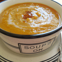 Crock pot butternut squash and pumpkin soup