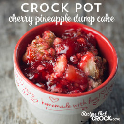 Crock Pot Cherry Pineapple Dump Cake