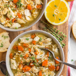 Crock Pot Chicken and Rice Soup – WellPlated.com