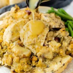 Crock Pot Chicken and Stuffing (Also Instant Pot Friendly!)