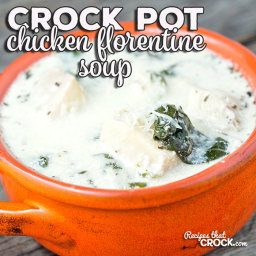 Crock Pot Chicken Florentine Soup