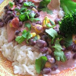Crock-Pot Chicken With Black Beans  and  Cream Cheese