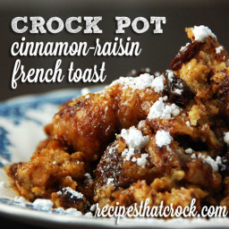 Crock Pot Cinnamon-Raisin French Toast