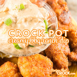 Crock Pot Creamy BBQ Ranch Dip