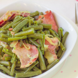 Crock Pot Green Beans and Bacon